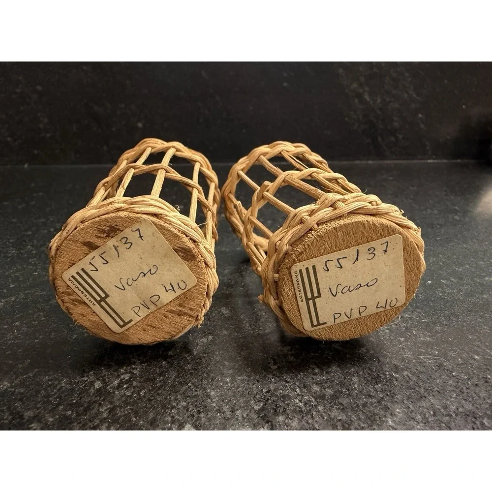 Vintage Miniature Wicker 5 Basket Lot 1.5-4